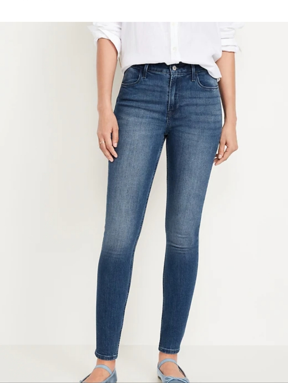Old Navy High-Rise Wow Super-Skinny Jeans - Dark Wash